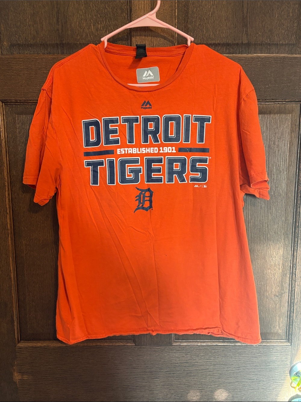 Majestic Detroit Tigers Orange Graphic Tee